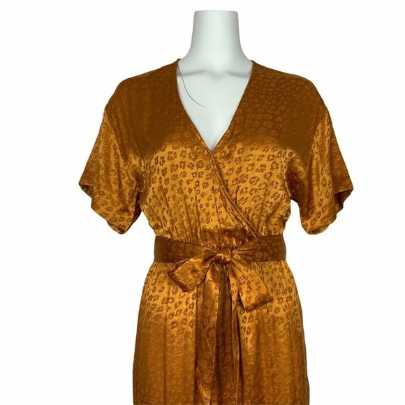 Joie Tau Jumpsuit XS Copper Belted Leopard Design - Picture 8 of 13